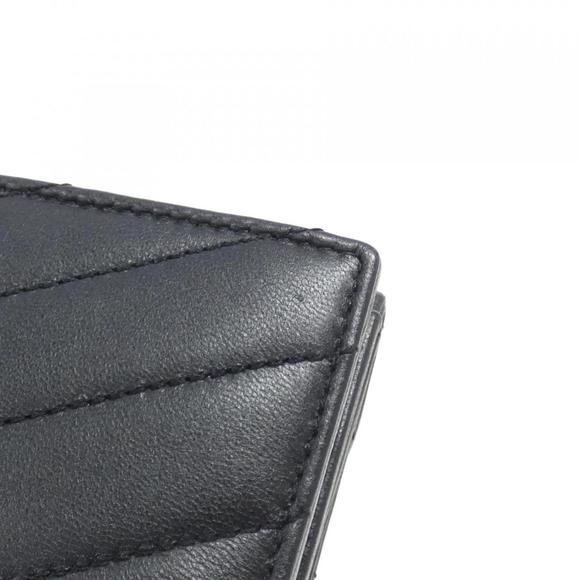 SAINT LAURENT Black Lambskin Leather Wallet 504965 0J406 - Picture 5 of 9